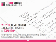 Tablet Screenshot of codewordmediadesign.com
